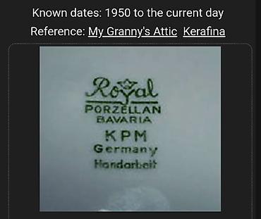 Vaze i saksije: Vaza nova 1950g+,rucni rad KPM porcelan Bavaria. Nova nemacka — 6