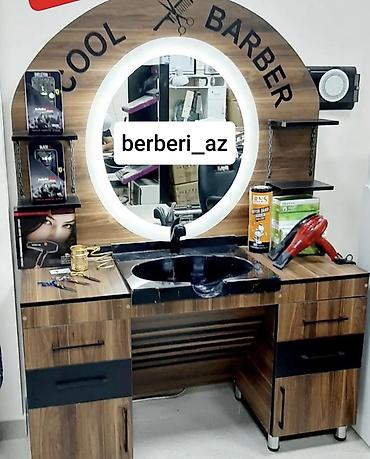 Bərbər mebeli və iş masaları – salonlar üçün funksional və estetik