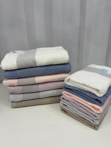 пенал для девочек: Набор махровых полотенец в пастельной гамме - Тип: махровые полотенца