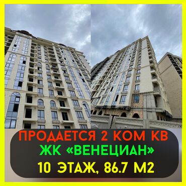Продажа домов: 2 комнаты, 86 м², Элитка, 10 этаж, ПСО (под самоотделку)