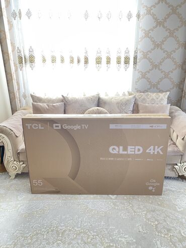 ən ucuz televizorlar: Yeni Televizor TCL QLED 55" 4K (3840x2160)