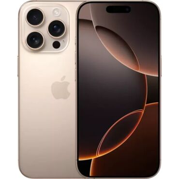 Apple iPhone: IPhone 16 Pro Max, 256 GB, Desert Titanium, Zəmanət, Kredit, Barmaq izi