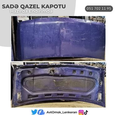 ikinci el avtomobil ehtiyat hisseleri: Sade Qazel Qabag Kapotu (ikinci əl) Sade Qzel Qabag Kapot curuyu pasi