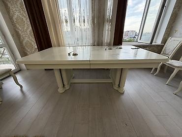 Стол и стул для зала, Б/у, цвет - Бежевый at lalafo.kg Стол и стул для зала, Б/у, цвет - Бежевый