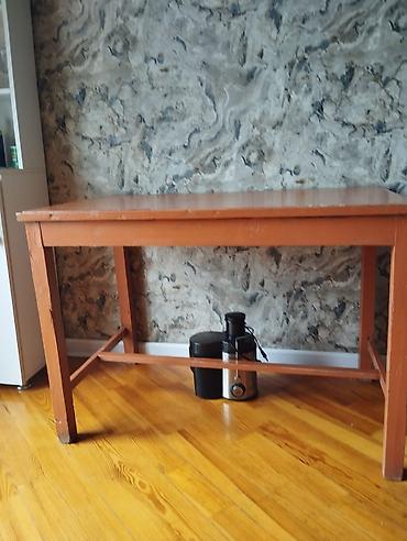 Donlar: Stol uzu 110 sm En 68 sm Ayaqqdan hun 77 sm bərk stoldur — 8