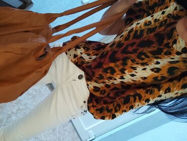 Bluze: Amn, S (EU 36), Leopard, krokodil, zebra, bоја - Braon — 3