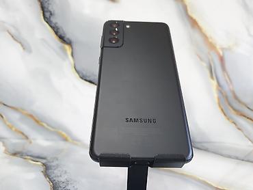 Samsung Galaxy S21 Plus, Б/у, 256 ГБ, цвет - Черный, 1 SIM, 2 SIM
