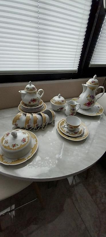 cay: Çay dəsti, rəng - Ağ, Farfor — 3