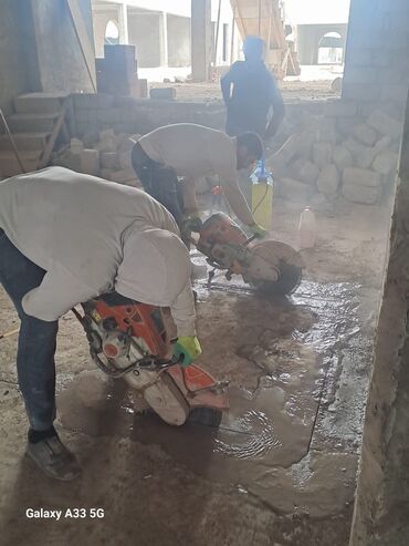 Beton işləri: Beton kəsimi və aşındırma xidməti - Armatur dolu monolit betonların — 5