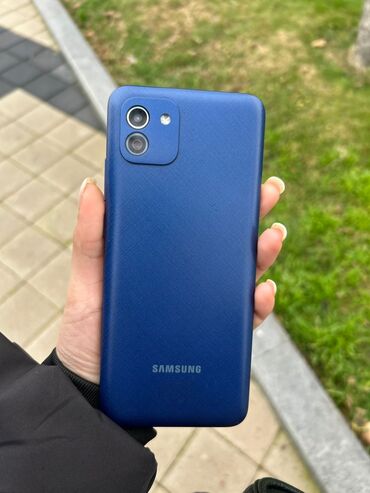 Samsung: Samsung Galaxy A03, 64 GB, rəng - Göy