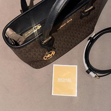 сумки мк: Сумка-тоут Michael Kors в среднем размере🤎 - Модель: компактный тоут — 9