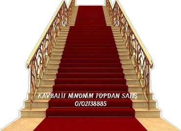 Digər döşəmə materialları: Xalçası, kovrolin və vinil/linoleum örtükləri - Pilləkənlər üçün — 65