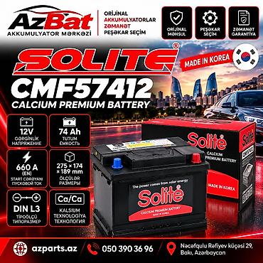 Solite, 74 ah, Orijinal, Yeni