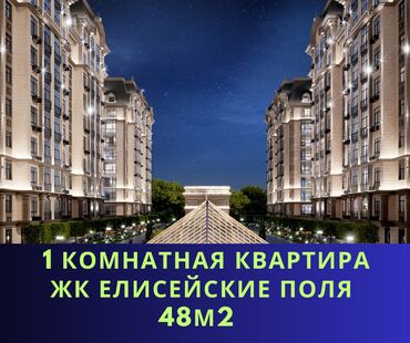 план дома: 1 комната, 48 м², Элитка, 4 этаж, ПСО (под самоотделку)