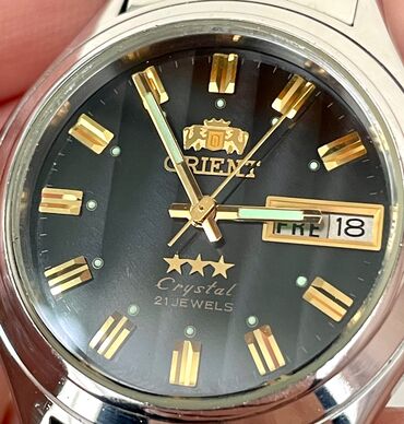 Qol saatları: İşlənmiş, Qol saatı, Orient, rəng - Qara — 3