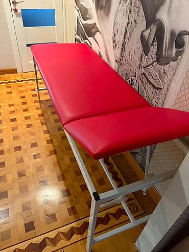Salon, tibbi mebel: İşlənmiş, Masaj kuşetkası, Qatlanmayan, rəng - Qırmızı — 2