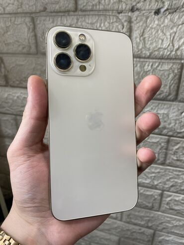 Apple iPhone: IPhone 13 Pro Max, 128 GB, Qızılı, Simsiz şarj, Face ID, Sənədlərlə