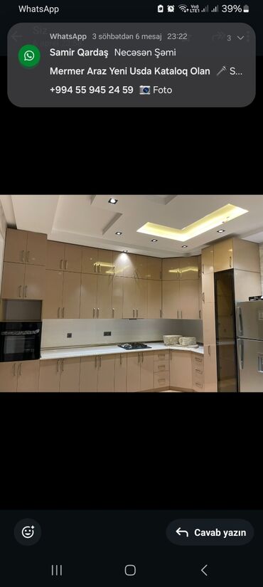 Mətbəx mebeli: Mebel paketı – müasir mətbəx, yemək masası dəsti, yataq və qarderob - — 30