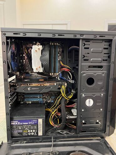 офисный системный блок: Компьютер, ядер - 8, ОЗУ 16 ГБ, Игровой, Б/у, Intel Core i5, AMD Radeon RX 580, HDD + SSD