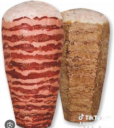 et xengeli: Doner üçün ətlər – şişdə hazır bloklar - Məhsul növü: toyuq və mal — 1
