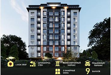 3 комнаты, 109 м², Элитка, 5 этаж, ПСО (под самоотделку)
