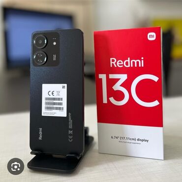 Xiaomi: Xiaomi, Redmi 13C, Новый, 256 ГБ, цвет - Черный, 2 SIM