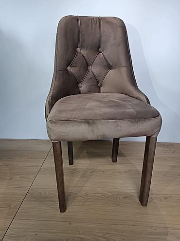 Stilske stolice: Tapacirana stolica sa dugmićima (chesterfield stil) - Presvlaka: meki — 14