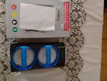 mp 3 player: Daşınan LED işıqlı simsiz akustik sistem - İkili dinamik: Ön hissədə — 3