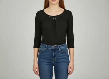 bluzki w serek plus size: Жіноча блуза, розмір S