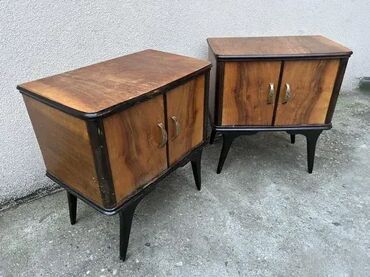 Stilske komode: Retro Art Deco noćni ormarići / stočići - MOGUĆ PREVOZ U dobrom — 13