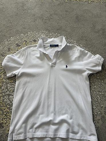 Рубашки: Мужская рубашка, L, Polo Ralph Lauren, Б/у, цвет - Белый — 1