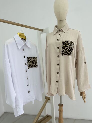 женские блузы и рубашки: Рубашка, Оверсайз, Made in KG