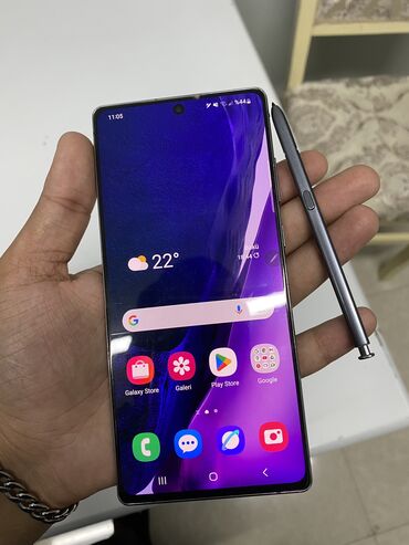 samsung 21es: Samsung Galaxy Note 20, 256 GB, rəng - Göy, Barmaq izi