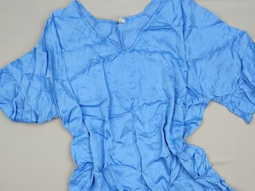 prosta sukienka z bufiastymi rękawami: Sukienka damska, rozmiar 4XL