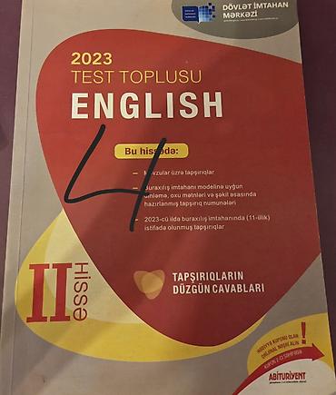 şəkli: İngilis dili Testlər 11-ci sinif, DİM, 2-ci hissə, 2023 il — 1