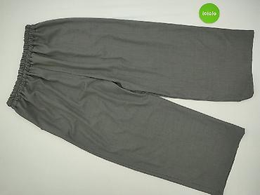 klapki hermes eobuwie: Szare damskie spodnie typu culottes - Fason: szerokie nogawki 7/8 — 3