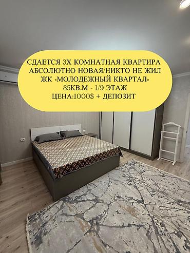 Долгосрочная аренда квартир: 3 комнаты, Агентство недвижимости, Без подселения, С мебелью полностью — 1