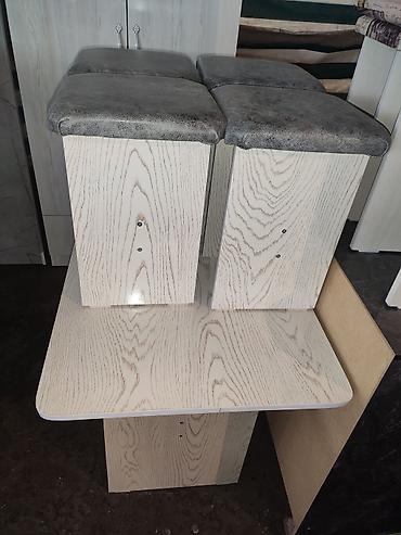 Кухонные столы: Столы со стульями на кухню Кухонный стол 4 табуретки из российкого — 10