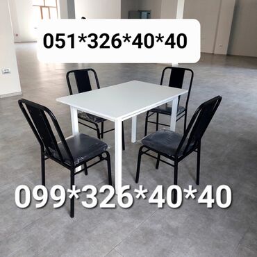 Masa və oturacaq dəstləri: Mətbəx üçün, Yeni, Açılmayan, Dördbucaq masa, 4 stul -da lalafo.az — 7 Masa və oturacaq dəstləri: Mətbəx üçün, Yeni, Açılmayan, Dördbucaq masa, 4 stul — 7