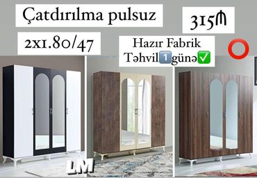 fab boyalari: Yeni, Açılan, 4 qapılı Qarderob, paltar dolabı