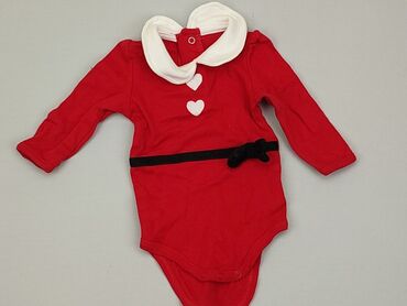 czerwone body niemowlęce: Body, 0-3 months, 
condition - Good