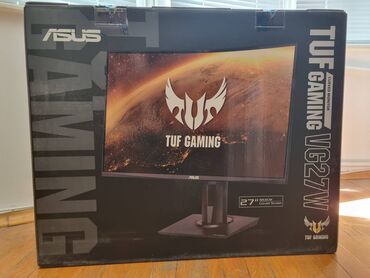 Monitorlar: ASUS TUF Gaming VG27WQ 27 дюймов, разрешение 1440p, матрица VA, 1мс