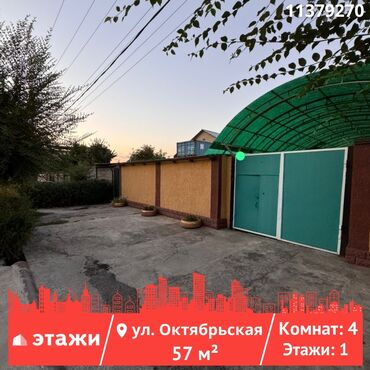 квартира бишкек дом: Үй, 57 кв. м, 4 бөлмө, Риелтор, Косметикалык оңдоо