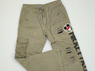 spodnie dresowe khaki: Spodnie dresowe, Disney, 8 lat, 122/128, stan - Dobry