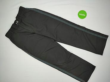 czarne cargo pull and bear: Domyos, Spodnie materiałowe damskie, rozmiar L — 2