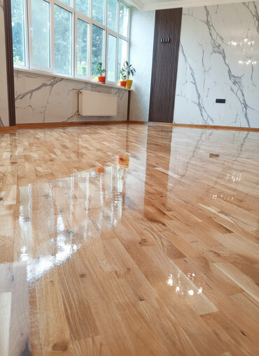Döşəmə işləri: Parket cilalama və laklama xidməti - Yaşayış və ofis məkanlarında — 2