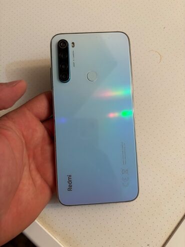 xiaomi not 4x: Xiaomi Redmi Note 8, 64 GB, rəng - Ağ, 
 Barmaq izi