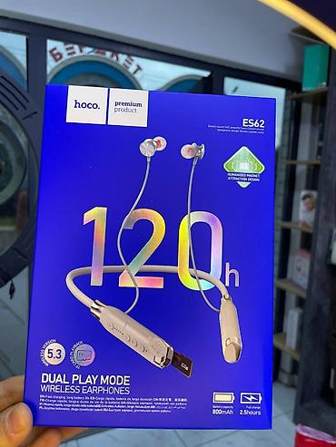 Наушники: Bluetooth-наушники Hoco ES67 (шейный обод) Es62 hoco (120 часов)790 — 18