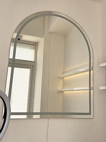 wall mirror: Настенное зеркало в форме арки - Дизайн: прямоугольное основание с — 1