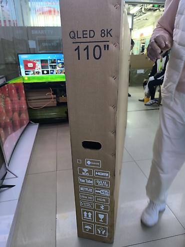 Телевизоры: Продаю телевизор Samsung 110 дюймов 
смарт ТВ
64/8
8к — 2